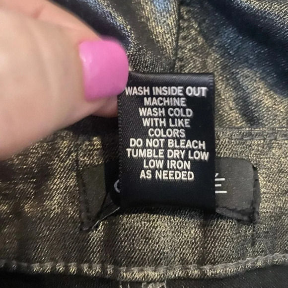 Cache Gold Metallic Jeans‎ Pants Womens Size 2 (598) - Picture 5 of 5